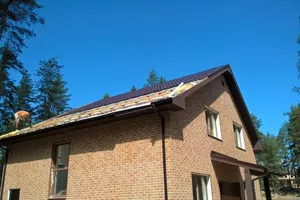 Монтаж крыши дома